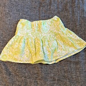 Vineyard Vines Girls Pleated Skort- Green/White size 5